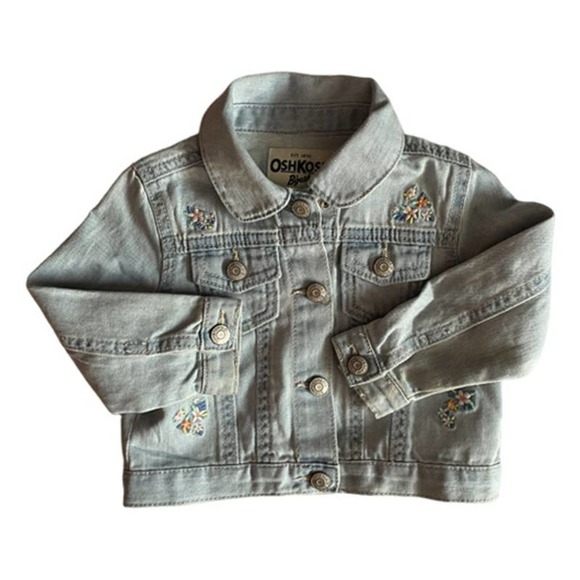 OSHKOSH B'gosh Embroidered Denim Jacket Size 18 Months - Picture 1 of 5
